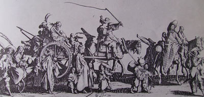 jacques callot Bohémiens en marche 1592-1635